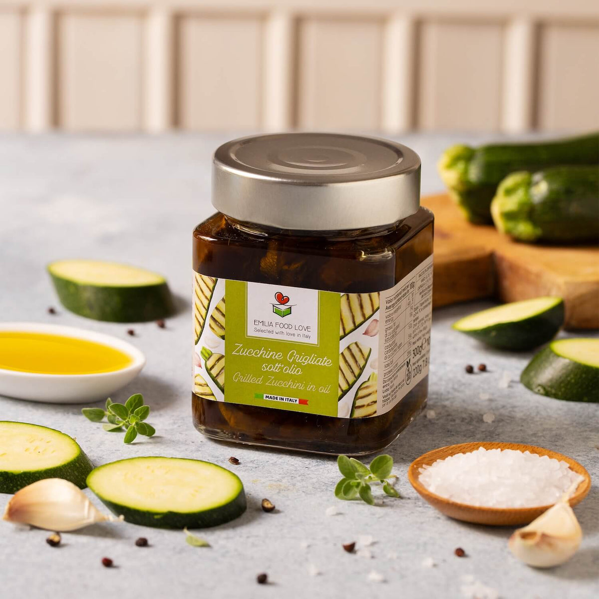 Grilled Zucchini in Oil