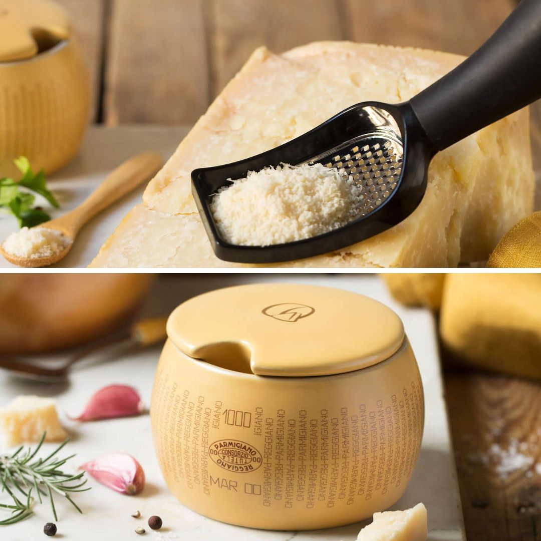 Parmigiano Reggiano Cheese Box and Spoon Grater EMILIA FOOD LOVE - EMILIA  FOOD LOVE Selected with love in Italy