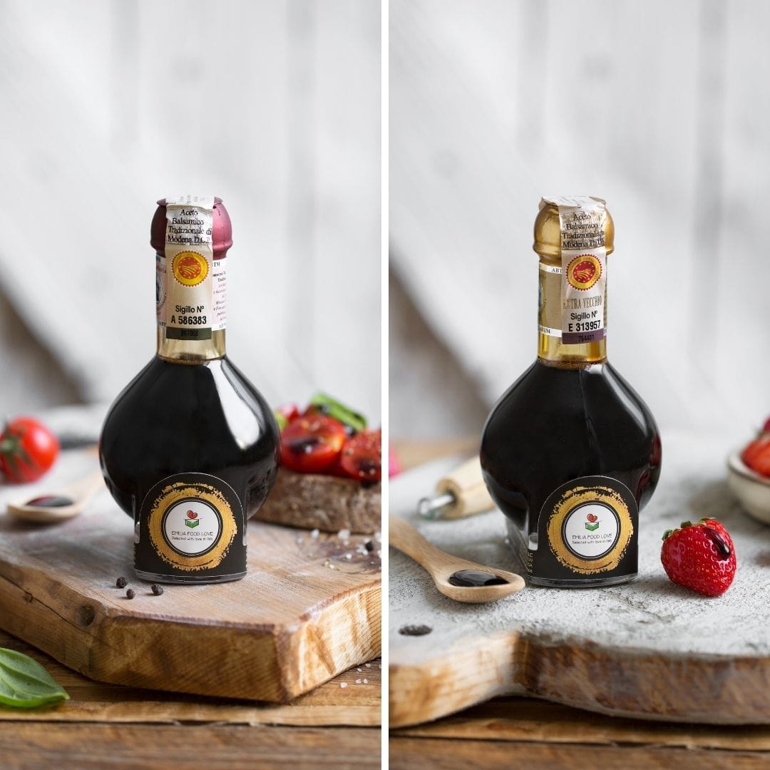 Traditional DOP Balsamic Vinegar of Modena Aged and Extra-aged (Affinato and Extravecchio)